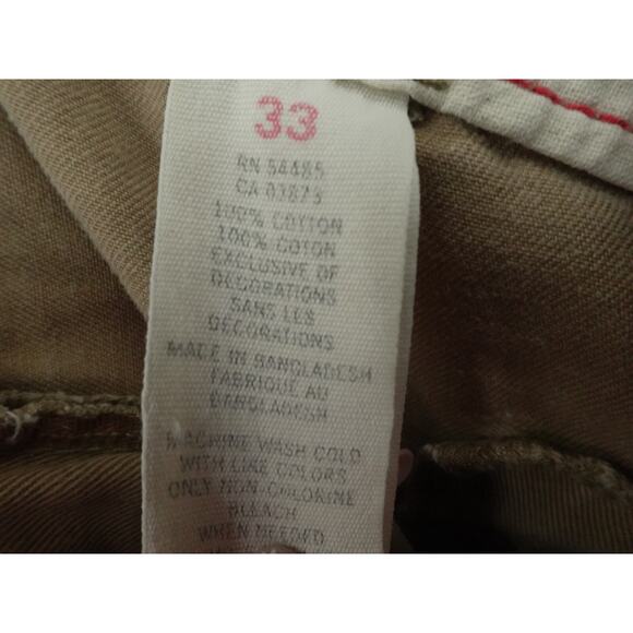 Y2K American Eagle Shorts Mens‎ 33 Khaki Distressed Cargo Utility Grunge - Picture 7 of 11